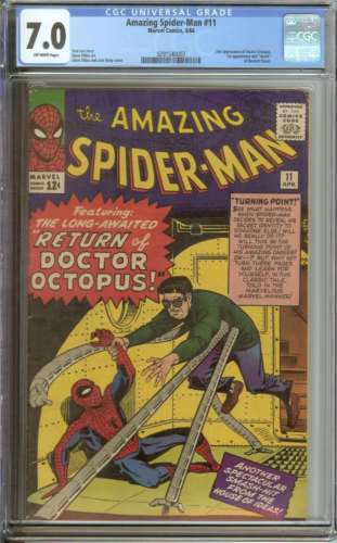 AMAZING SPIDERMAN 11 CGC 70 OW PAGES