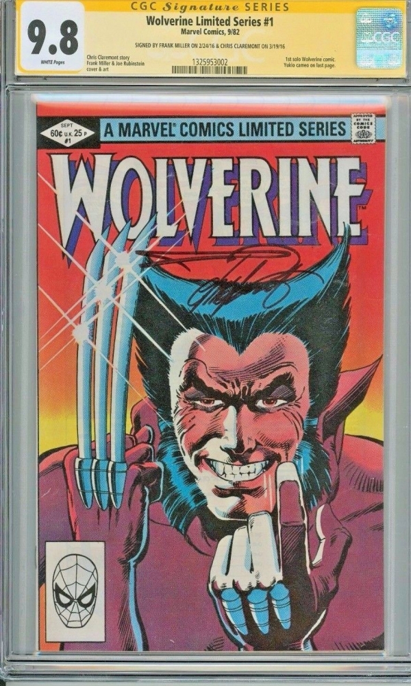 Wolverine Limited Series 1 CGC 98 SS Frank Miller Chris Claremont