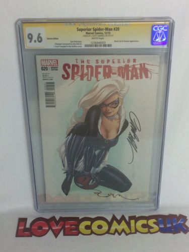 Superior SpiderMan 20 Black Cat Campbell Variant CGC SS Marvel Comics 