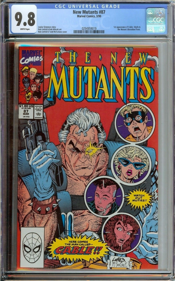 NEW MUTANTS 87 CGC 98  FIRST APPEARANCE OF CABLE