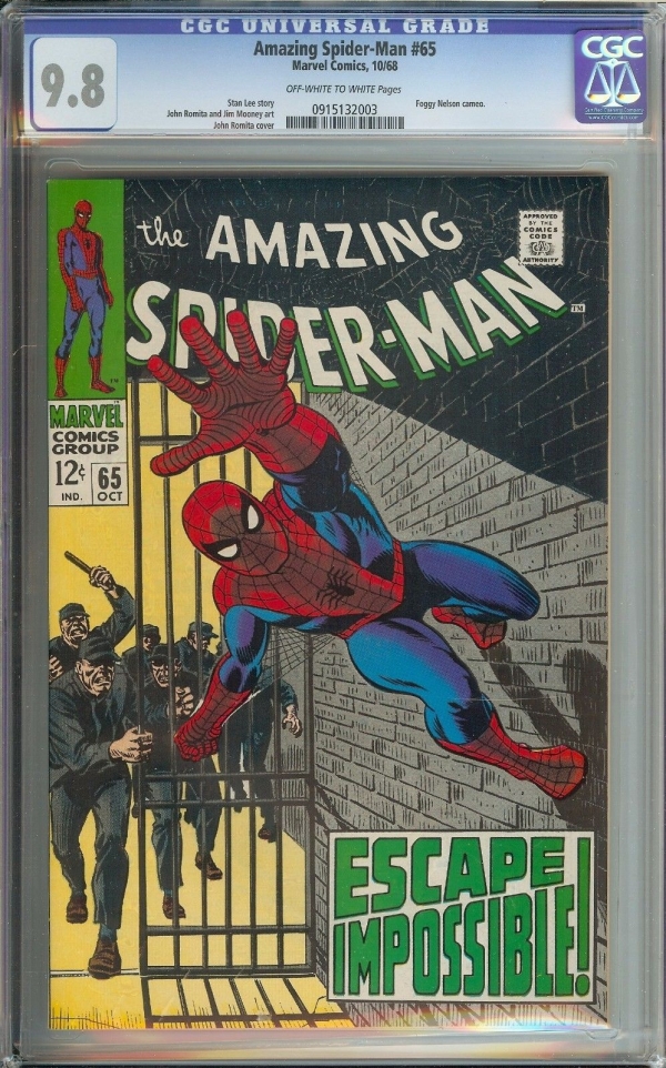 AMAZING SPIDERMAN 65 CGC 98  STAN LEE STORY