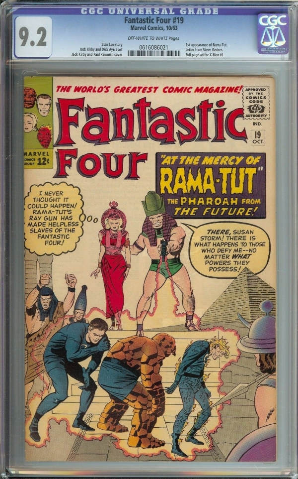 FANTASTIC FOUR 19 CGC 92  1ST APPEARANCE OF RAMATUT