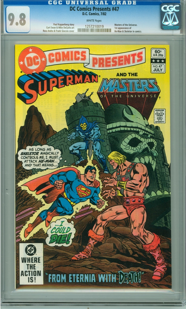 DC Comics Presents 47 CGC 98 NMM White Pgs 1st app HeMan  Skeletor Superman
