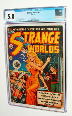 1951 Strange Worlds 4 comic book CGC graded  50