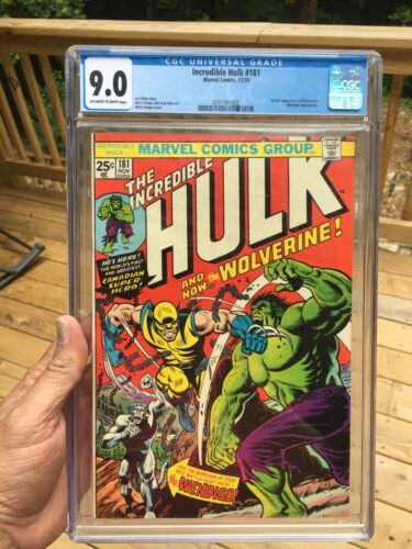 Hulk 181 CGC 90 OffWhite To White Pages  First Appearance Of Wolverine