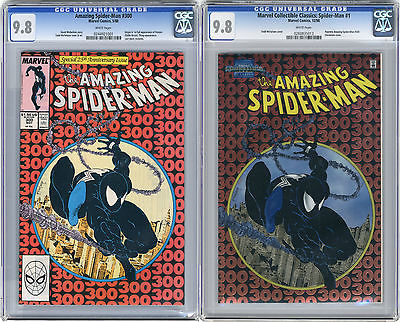 1988 Amazing SpiderMan 300  1998 Chromium CGC 98 1st Venom