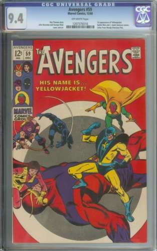 AVENGERS 59 CGC 94 OW PAGES