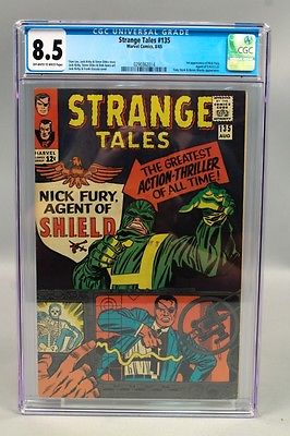 1965 Marvel Strange Tales 135 Comic CGC Graded 85 First Appearance Nick Fury