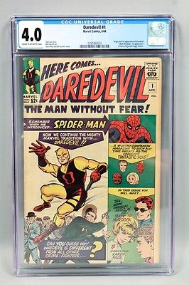 Vintage 1964 Marvel Daredevil 1 Origin Graded 40 Comic Book CGC Graded 40