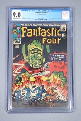 Vintage 1966 Marvel Comics Fantastic Four 49 CGC Graded 90 Silver Age Comic