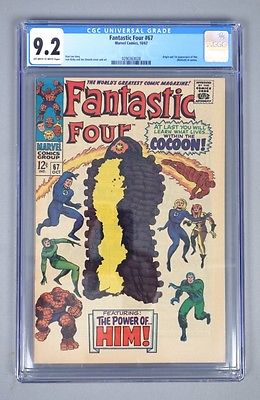 Vintage 1967 Marvel Fantastic Four 67 CGC Graded 92 Silver Age Comic Book