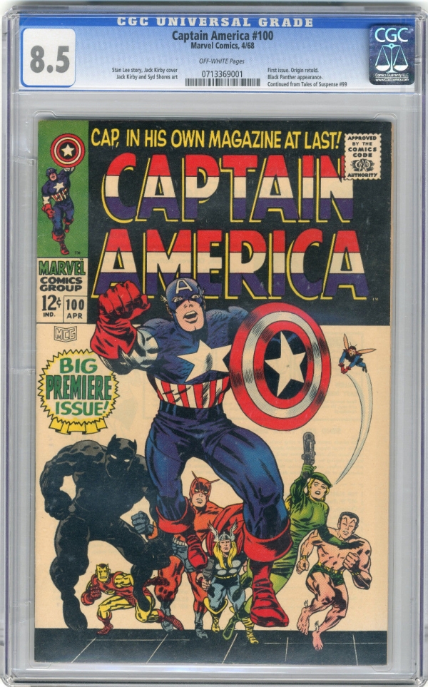 1968 Captain America 100 CGC 85 Origin Retold