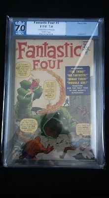 Fantastic Four 1 GRR CGC 70 WP Golden Record Reprint Marvel Comics 1966