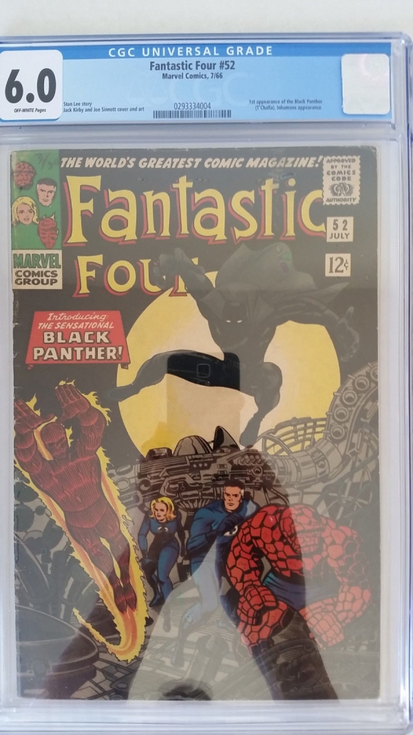 Fantastic Four 52 CGC 60 Fine  1st Appearance Black Panther