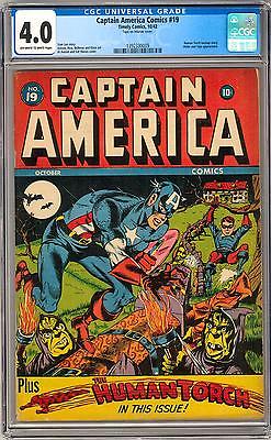 Captain America Comics 19 CGC 40 OWW Hitler  Tojo Appearance