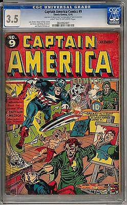 Captain America Comics 9 CGC 35 LTOW