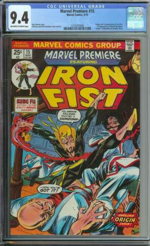 MARVEL PREMIERE 15 CGC 94 OWWH PAGES