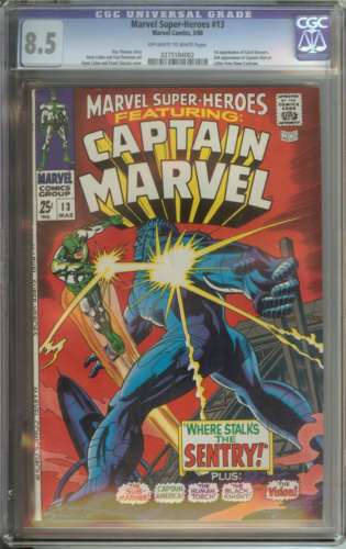MARVEL SUPERHEROES 13 CGC 85 OWWH PAGES