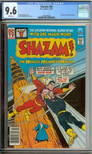 SHAZAM 28 CGC 96 WHITE PAGES