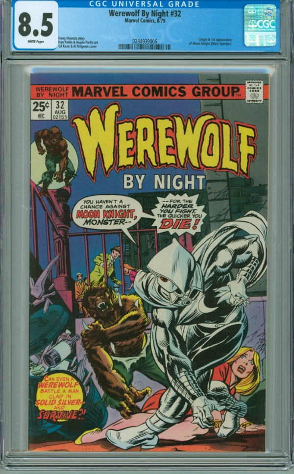 Werewolf by Night 32 CGC 85 VF WP Marvel 1975 1st Appearance of Moon Knight