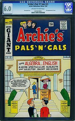 Archies Pals n Gals 23 CGC 60 oww 19621st appearance Of Josie 0272270001