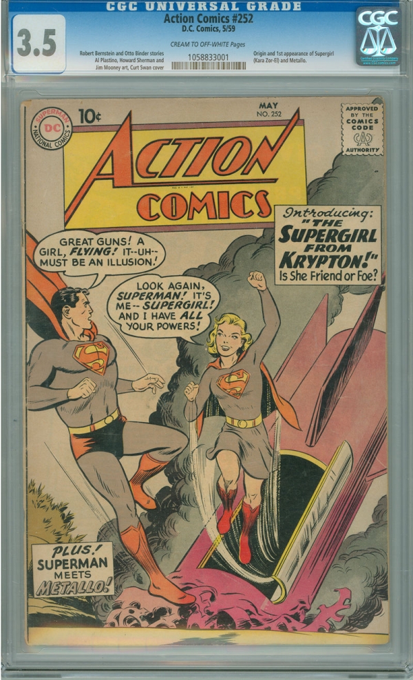 Action Comics 252 CGC 35 DC 1959 Superman 1st Appearance of Supergirl