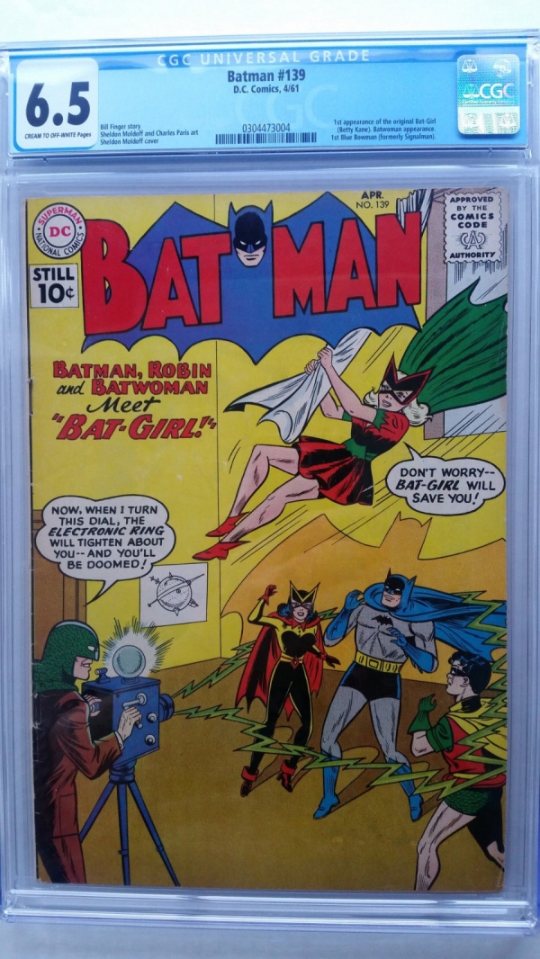 Batman 139 CGC 65 Fine  1st Appearance Original BatGirl