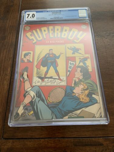 CGC 70 SUPERBOY  6 First Appearance Of Humpty Dumpty DOUBLE COVER RARE 1950