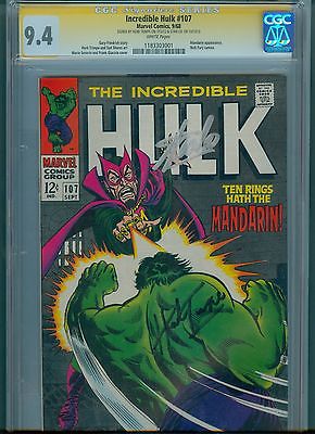 Incredible Hulk 107 CGC Signature Series 94 White Pgs LeeTrimpe Autograph   