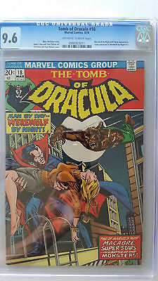 Tomb of Dracula 18 CGC 96 NM    Werewolf By Night Appearance