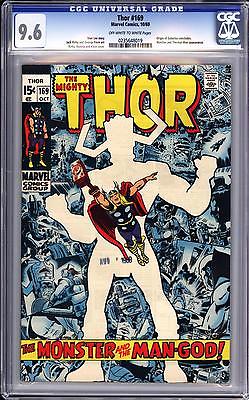 THOR 169 CGC 96  OW WHITE PAGES  ORIGIN OF GALACTUS   