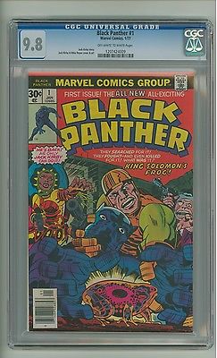 Black Panther 1 CGC 98 OWW pages Jack Kirby Marvel Comics 1977 c07632