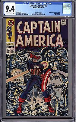 CAPTAIN AMERICA 107 CGC 94  OW WHITE PAGES  1ST DOCTOR FAUSTUS