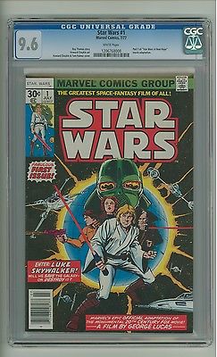 Star Wars 1 CGC 96 White pg A New Hope adaptation Marvel 1977 c07939