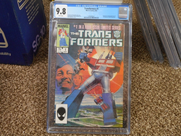 Transformers 1 cgc 98 1st appearance Autobots Decepticons WHITE pgs 1984 Marvel
