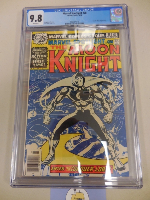 Marvel Spotlight 28 CGC 98 WP first solo Moon Knight 1976 28 Bronze age key