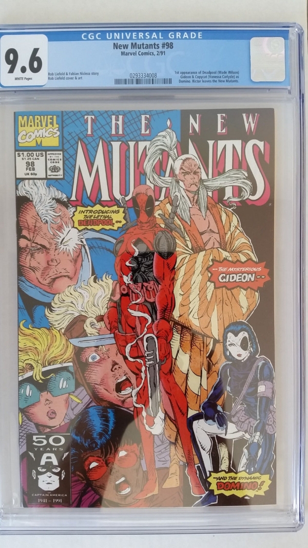 New Mutants 98 CGC 96 NM  1st Appearance Deadpool