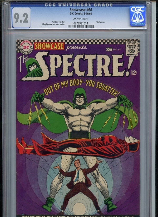 Showcase 64 1966 The Spectre CGC 92 NM