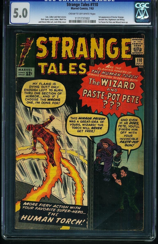 Strange Tales 110 CGC 50 1963  1ST DR STRANGE 1ST ANCIENT ONE  NO RESERVE