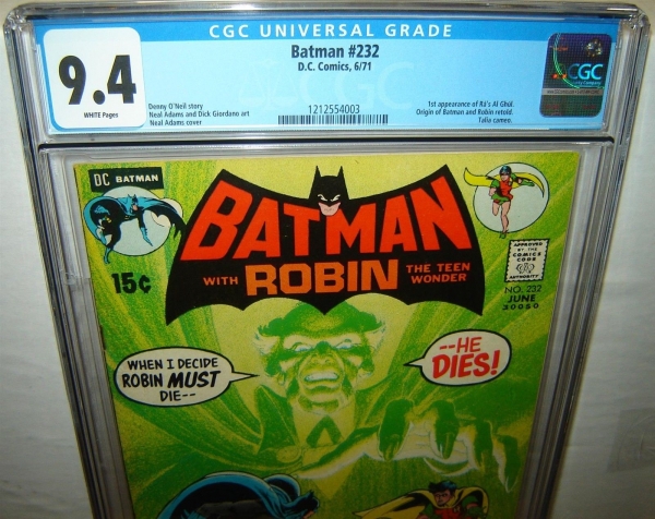 Batman 232 CGC 94 White p 1st Ras al Ghul Talia Neal Adamscvr r00024