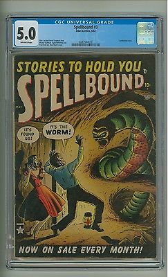 Spellbound 3 CGC 50 OW pgs Cannibalism story Whitney art 1952 c11965