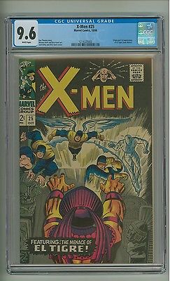 XMen 25 CGC 96 White pages Origin1st app El Tigre Kirby 1966 c12669