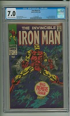 Iron Man 1 CGC 70 COW pgs Origin retold Colan coverart 1968 c12813