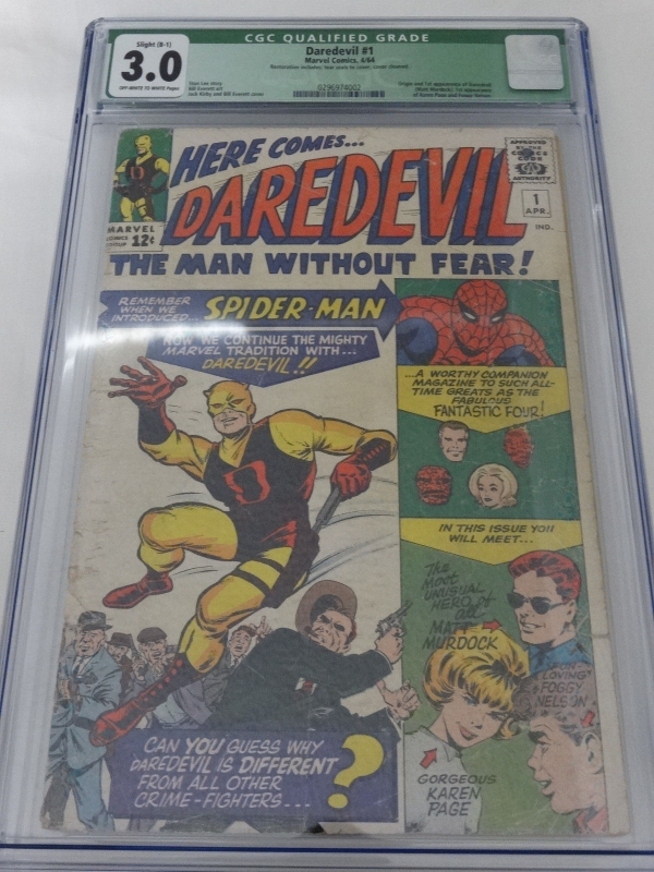 Daredevil 1 1st Matt Murdock Foggy Karen Page Silver Age Comic CGC 30