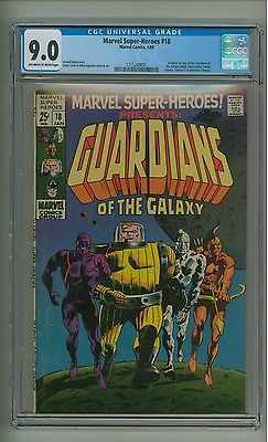 Marvel SuperHeroes 18 CGC 90 OWW pgs 1st Guardians of the Galaxy c12358