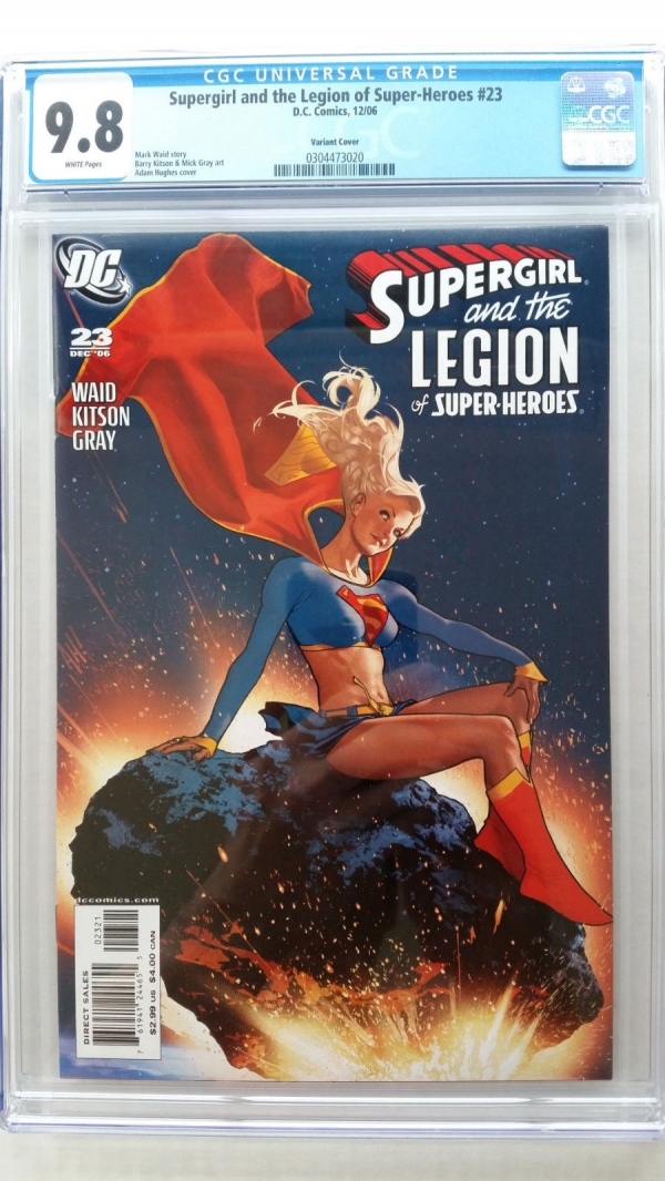 Supergirl and the Legion of SuperHeroes 23 CGC 98 NMM   Adams Hughs Variant