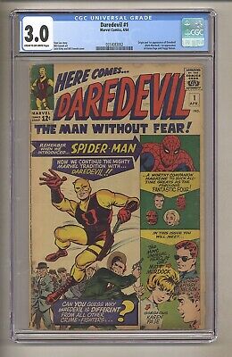 Daredevil 1 CGC 30 COW Pages 1st app  origin 1964 Marvel Comics j 143