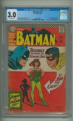 Batman 181 CGC 30 OW pages 1st app Poison Ivy DC Comics 1966 c07689