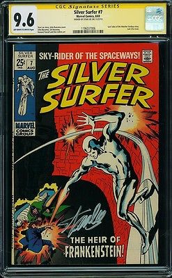 Silver Surfer 7 CGC 96 SS STAN LEE NM GiantSize 1969 SOLE FINEST 1196037006