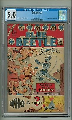 Blue Beetle 1 CGC 50 COW pages 1st app Question DITKO 1967 c07798